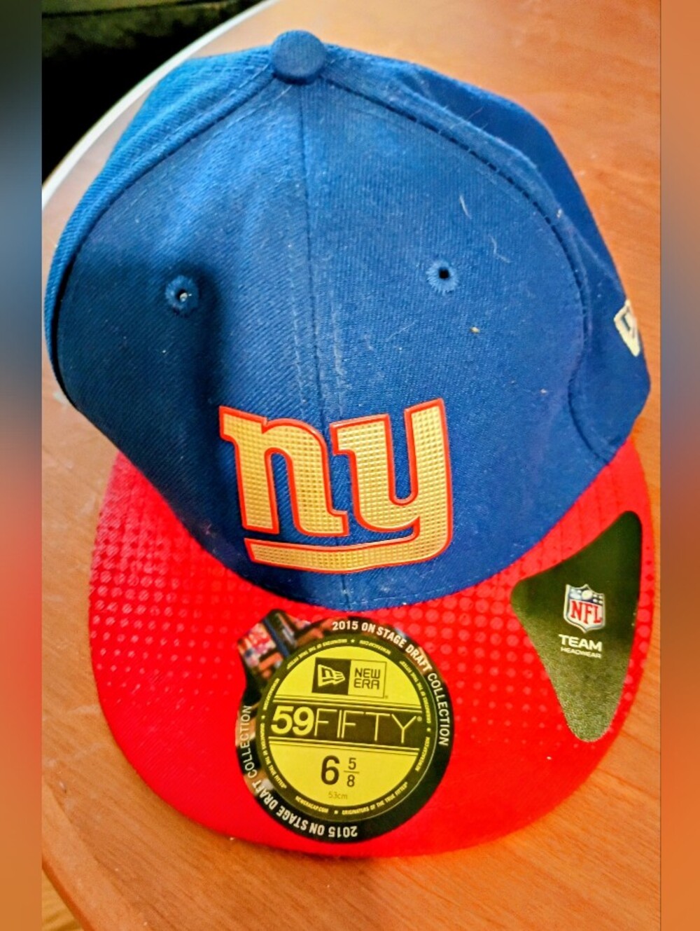 NY Giants 2015 NFL DRAFT FLEX hat New Era